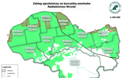 Zdjęcie do Okresowy zakaz wstępu do lasu w Nadleśnictwie Wronki! Od 5 maja ruszają zabiegi agrolotnicze.