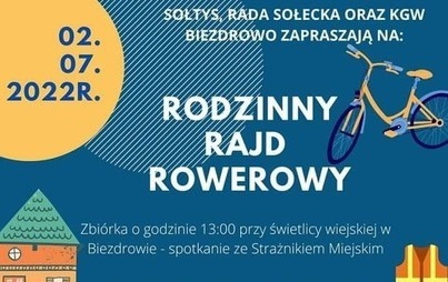 Zdjęcie do Rodzinny Rajd Rowerowy 