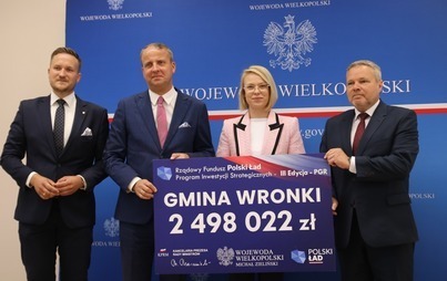 Zdjęcie do Gmina Wronki otrzymała prawie 2,5 mln zł rządowego wsparcia