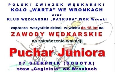 Zdjęcie do Puchar Juniora &ndash; zawody wędkarskie na zakończenie wakacji 